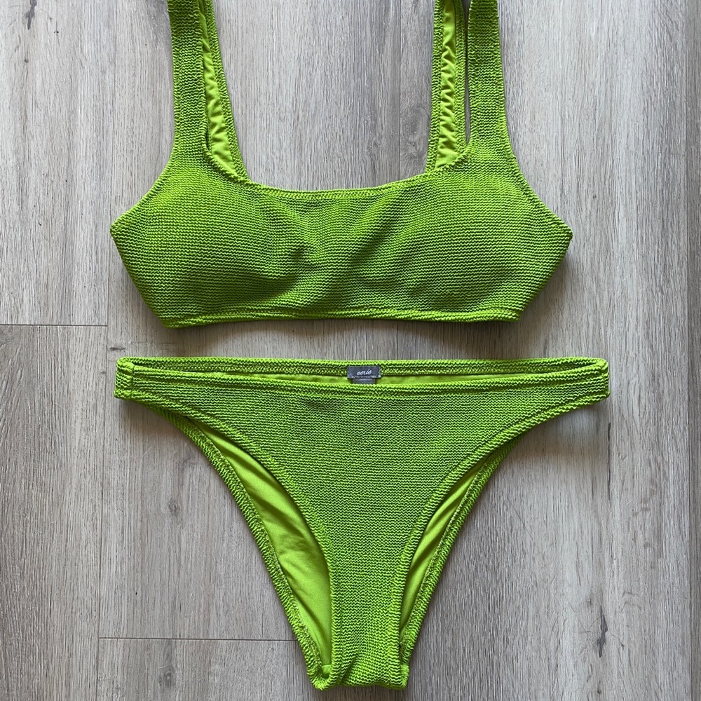 Green Aerie two piece swimsuit